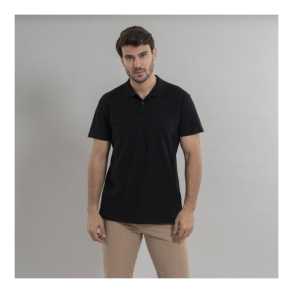 Polo trabajo industrial hombre algodón Garys 850009 negro
