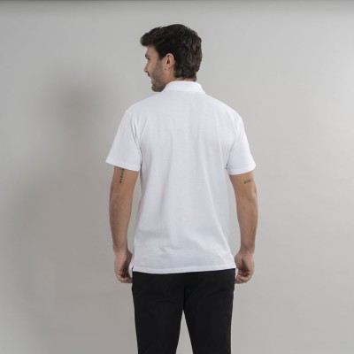 Polo trabajo industrial hombre algodón Garys 850009 blanco