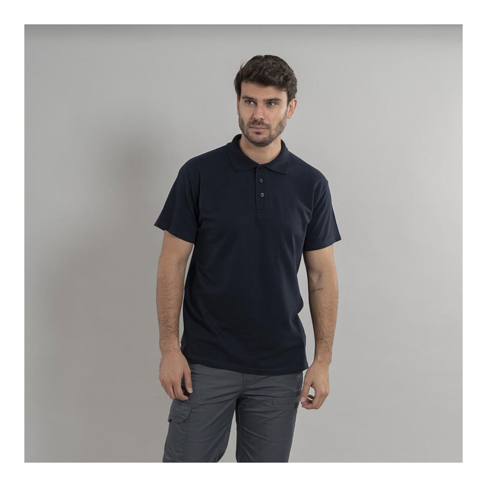 Polo trabajo industrial hombre algodón Garys 850009 marino