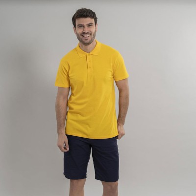 Polo trabajo industrial hombre algodón Garys 850009 amarillo