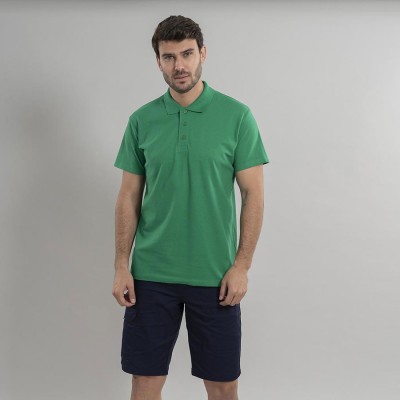 Polo trabajo industrial hombre algodón Garys 850009 verde pradera