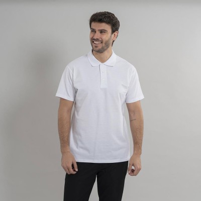 Polo de trabajo para hombre manga corta olvera Garys 850011 blanco