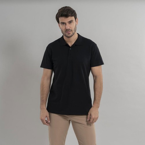Polo de trabajo para hombre manga corta olvera Garys 850011 negro