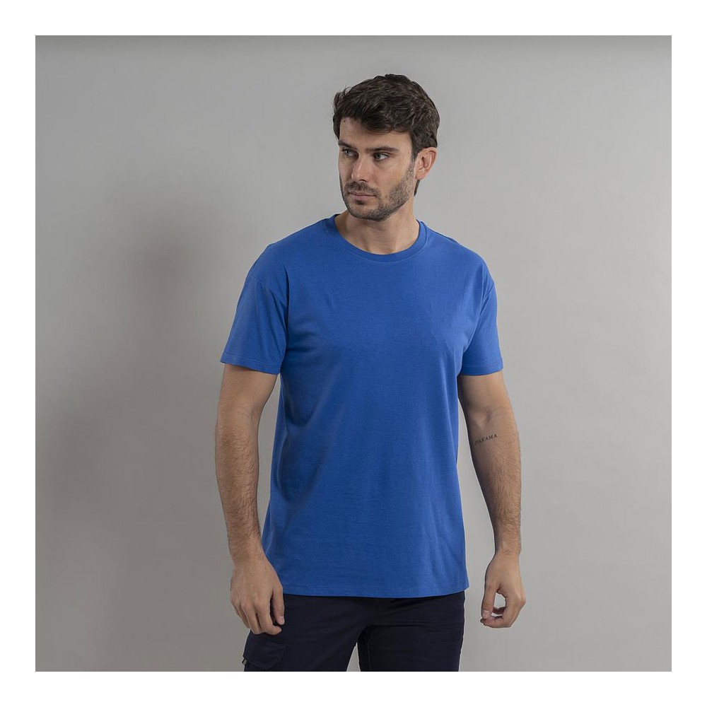 Camiseta de trabajo hombre Algodón Garys 850015 azul royal