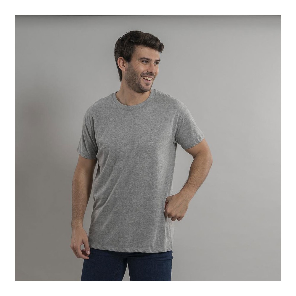 Camiseta de trabajo hombre Algodón Garys 850015 gris mezcla