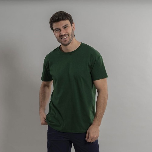 Camiseta de trabajo hombre Algodón semipeinado Garys 850015 verde botella