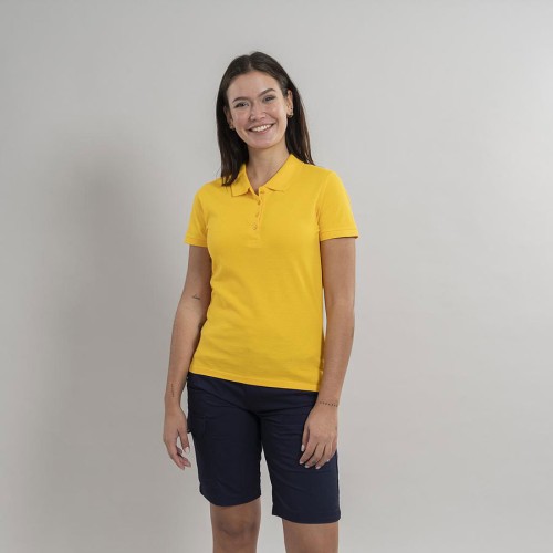 Polo trabajo industrial mujer algodón Garys 850016 amarillo