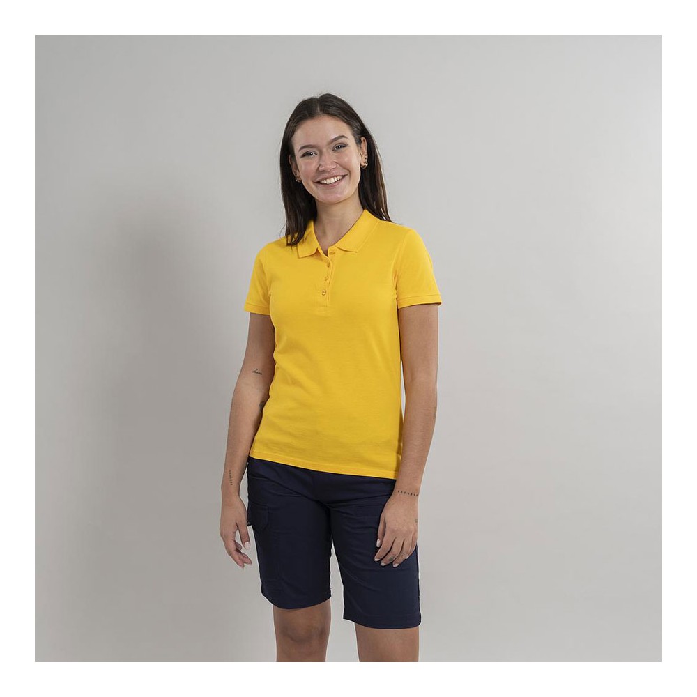 Polo trabajo industrial mujer algodón Garys 850016 amarillo