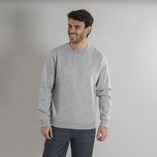 Sudadera de trabajo industrial Unisex monterrei Garys 850018 gris mezcla