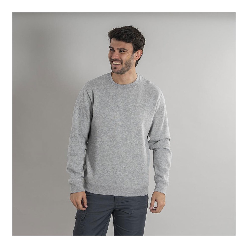Sudadera de trabajo industrial Unisex monterrei Garys 850018 gris mezcla