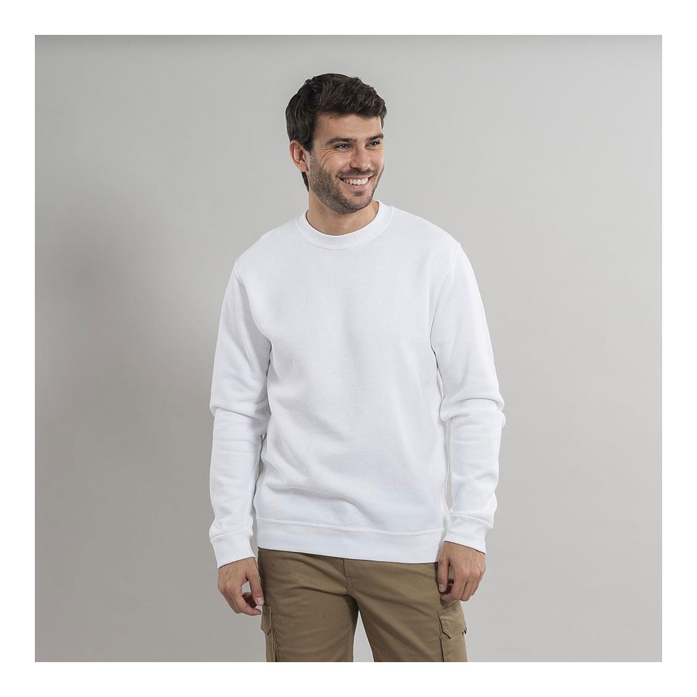 Sudadera de trabajo industrial Unisex monterrei Garys 850018 blanco