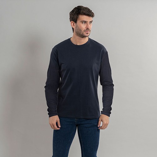 Camiseta de trabajo industrial para hombre 100% algodón Garys 850019 marino