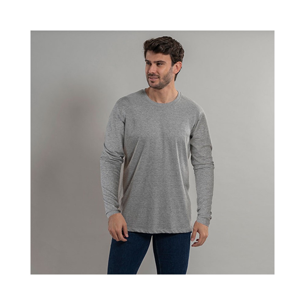 Camiseta de trabajo industrial para hombre 100% algodón Garys 850019 gris mezcla
