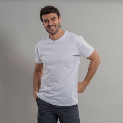 Camiseta trabajo industrial hombre 100% algodón Garys 850021 blanco