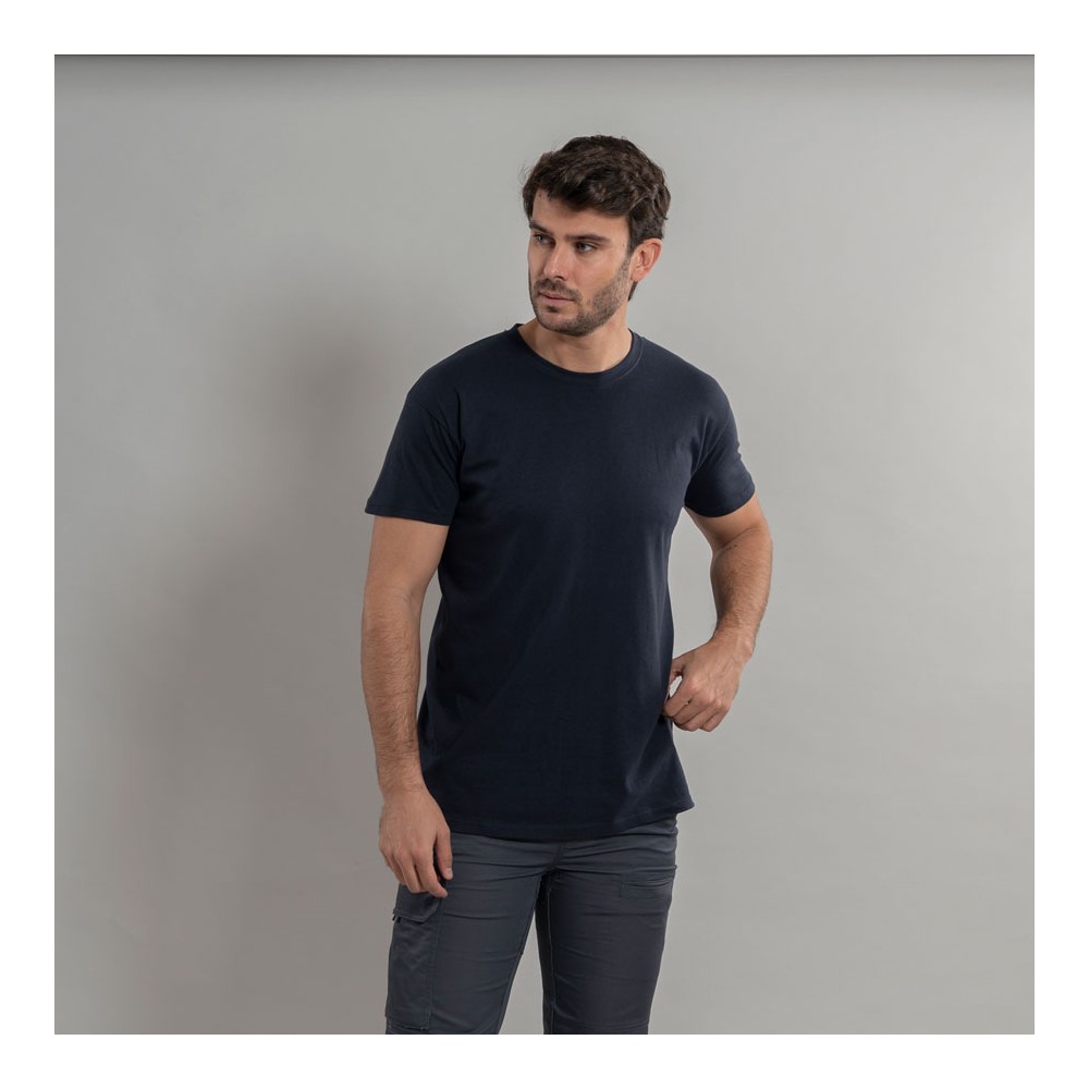 Camiseta trabajo industrial hombre 100% algodón Garys 850021 marino