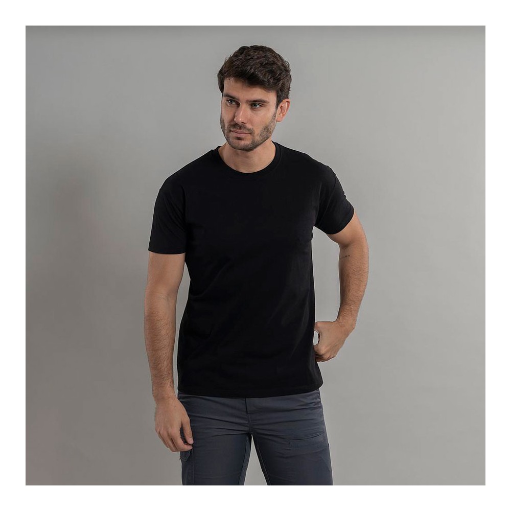 Camiseta trabajo industrial hombre 100% algodón Garys 850021 negro