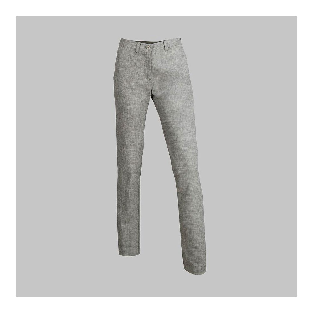 Pantalón ejecutivo Mujer chino cheviot Garys 700005 gris cheviot