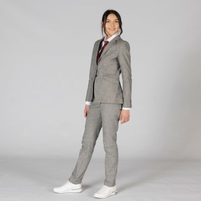 Pantalón ejecutivo Mujer chino cheviot Garys 700005 gris cheviot