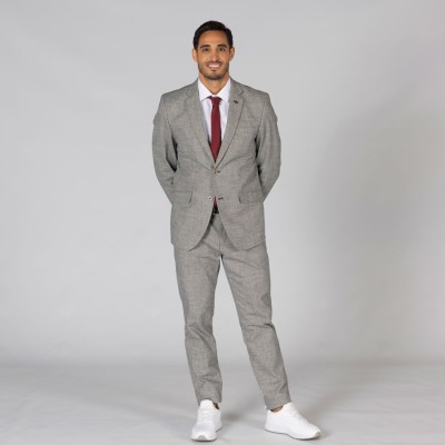 Pantalón ejecutivo hombre chino cheviot Garys 700007 gris cheviot