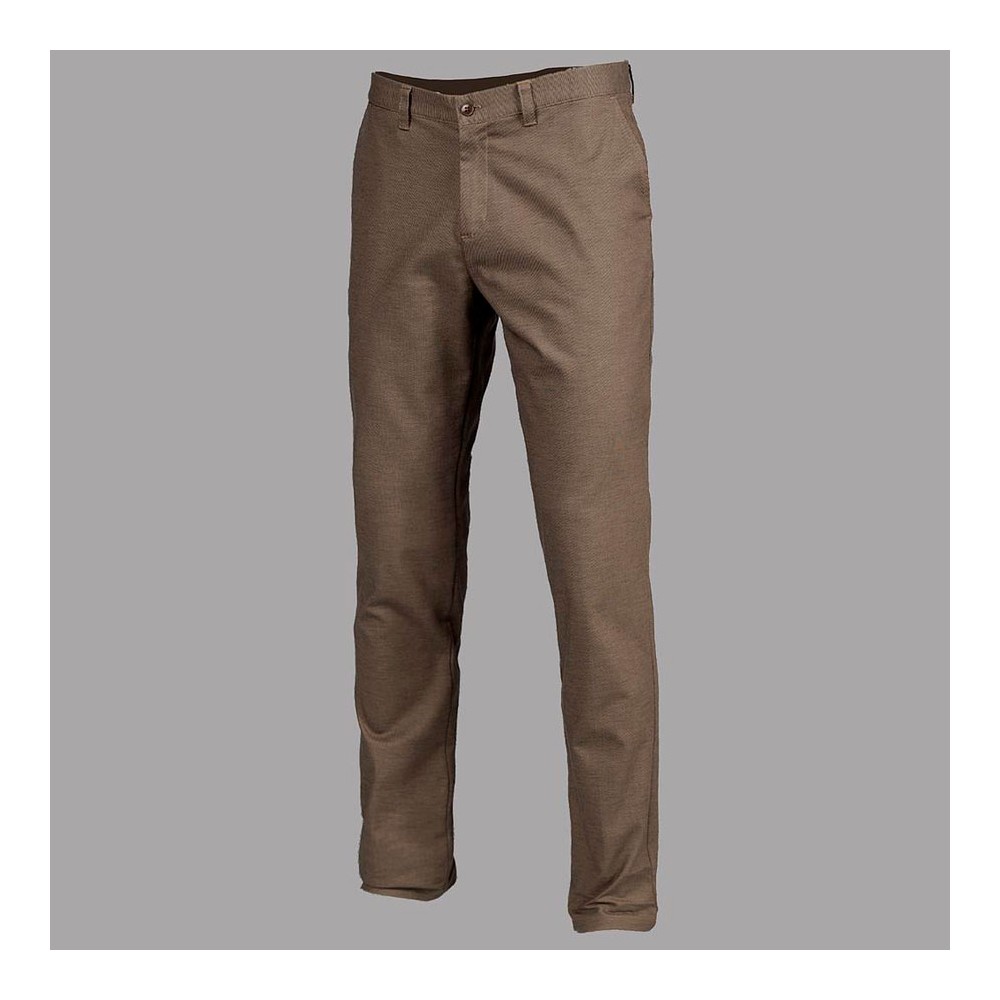 Pantalón chino trabajo hombre meeting Garys 700008 marrón