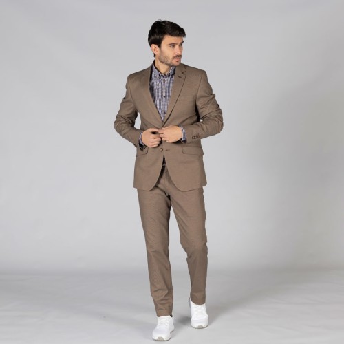 Pantalón chino trabajo hombre meeting Garys 700008 marrón