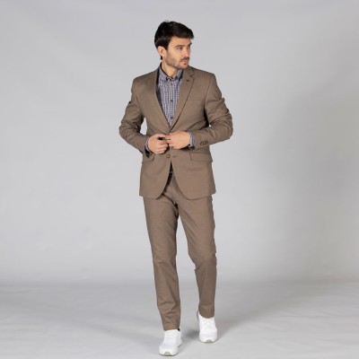 Pantalón chino trabajo hombre meeting Garys 700008 marrón