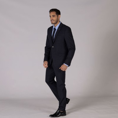 Pantalón para comercial hombre sin pinzas trip Garys 700013 marino