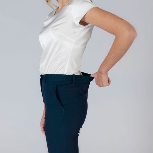 Pantalón de azafata con goma trasera trivial Garys 700006 marino