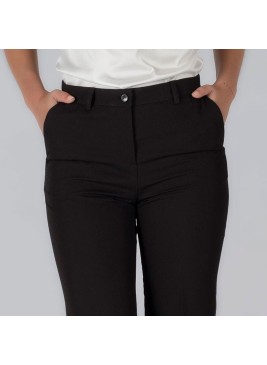 Pantalón de azafata con goma trasera trivial Garys 700006 negro