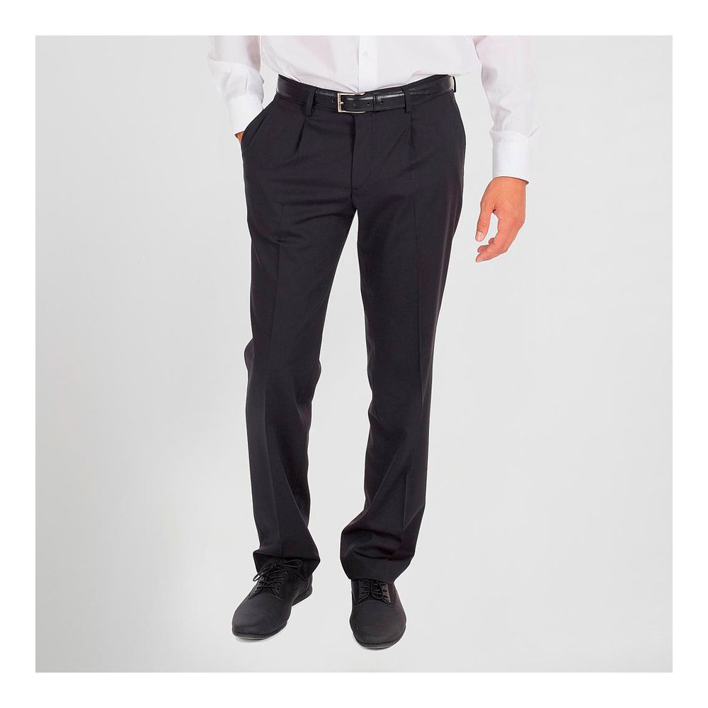 Pantalón para directivo con pinzas confort Garys 792100 negro
