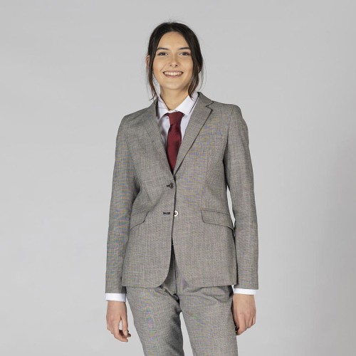 Americana profesional de mujer cheviot Garys 800014 gris cheviot