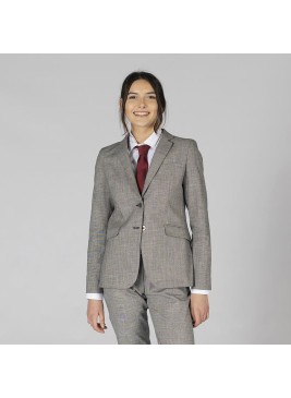 Americana profesional de mujer cheviot Garys 800014 gris cheviot