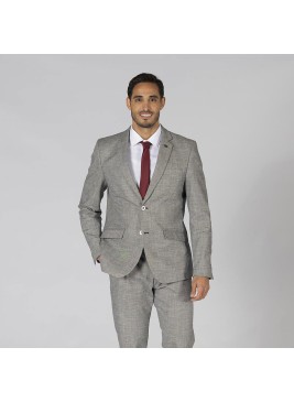 Americana profesional ejecutivo cheviot Garys 800008 gris cheviot