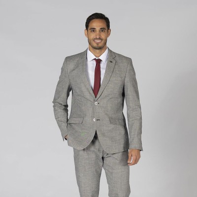 Americana profesional ejecutivo cheviot Garys 800008 gris cheviot
