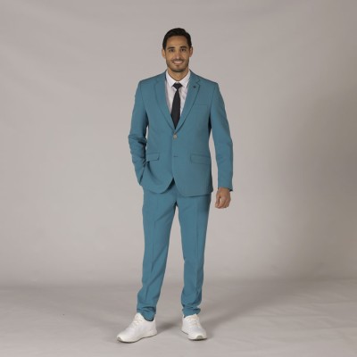 Pantalón periodista con bolsillos XLINEN Garys 700009 turquesa