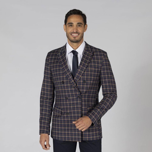 Americana  trabajo a cuadros hombre welsh Garys 800019