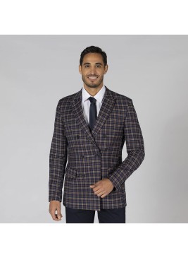 Americana  trabajo a cuadros hombre welsh Garys 800019
