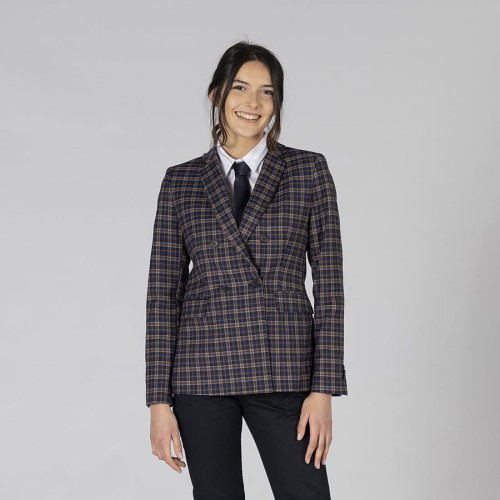 Americana trabajo a cuadros mujer welsh Garys 800019
