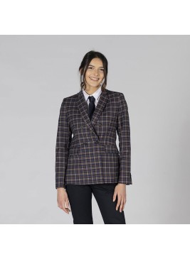 Americana trabajo a cuadros mujer welsh Garys 800019