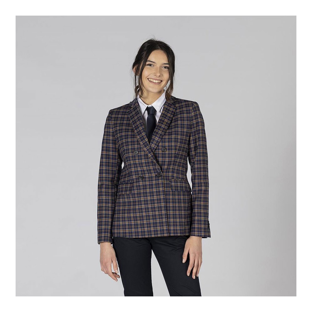 Americana trabajo a cuadros mujer welsh Garys 800019