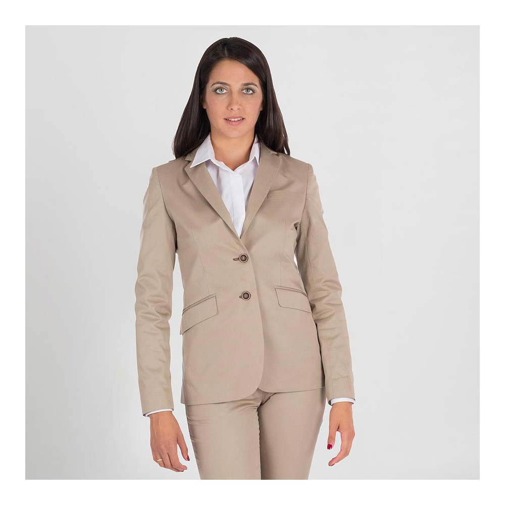 Americana trabajo mujer algodon Garys 821500 hueso