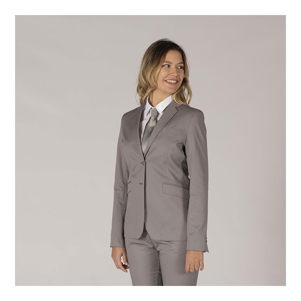 Americana trabajo mujer algodon Garys 821500 gris