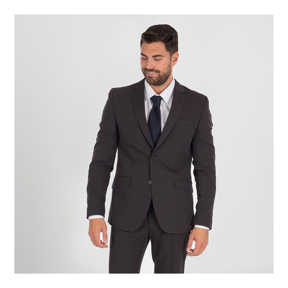 Americana de trabajo hombre ajustada Garys 812600 gris marengo