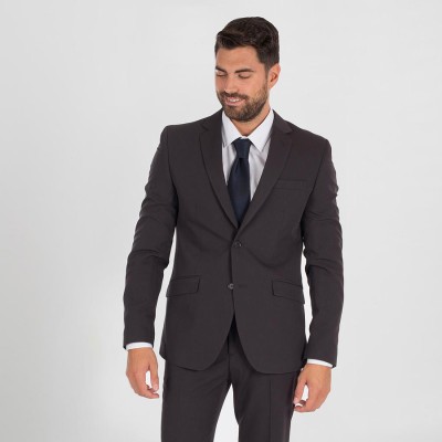 Americana de trabajo hombre ajustada Garys 812600 gris marengo