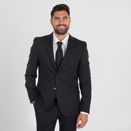 Americana de trabajo hombre ajustada Garys 812600 negro