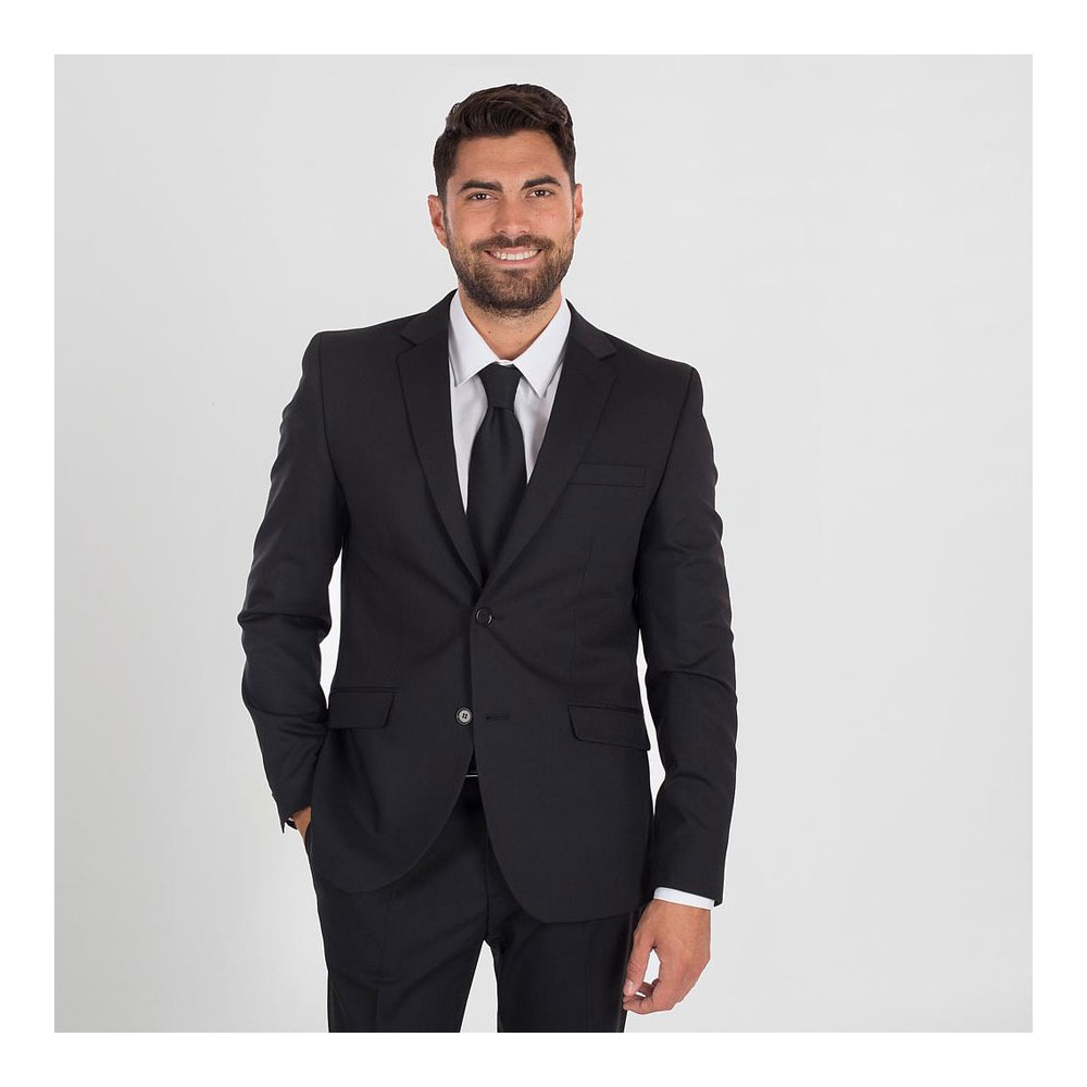 Americana de trabajo hombre ajustada Garys 812600 negro