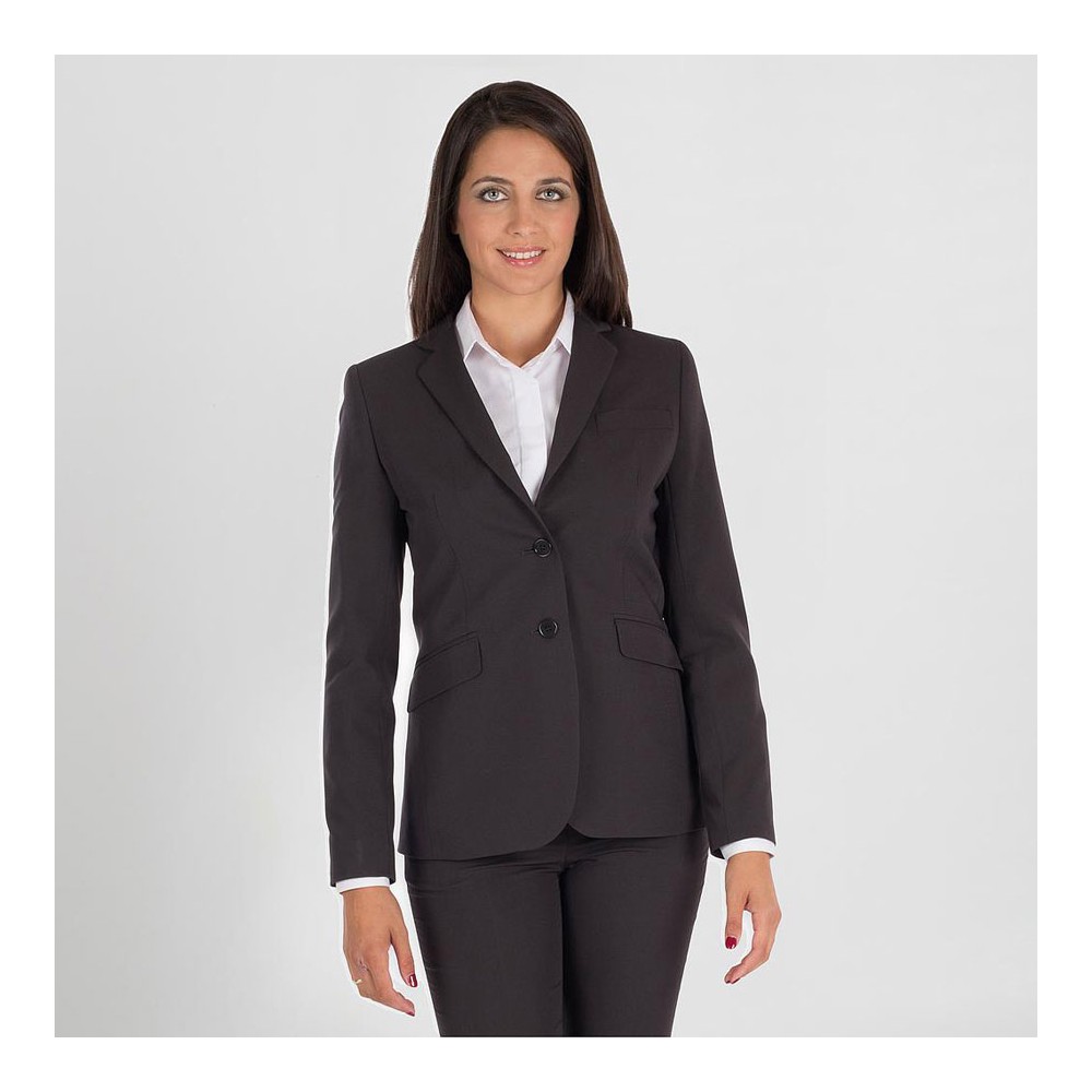 Americana trabajo comercial mujer ajustada Garys 821600 gris marengo