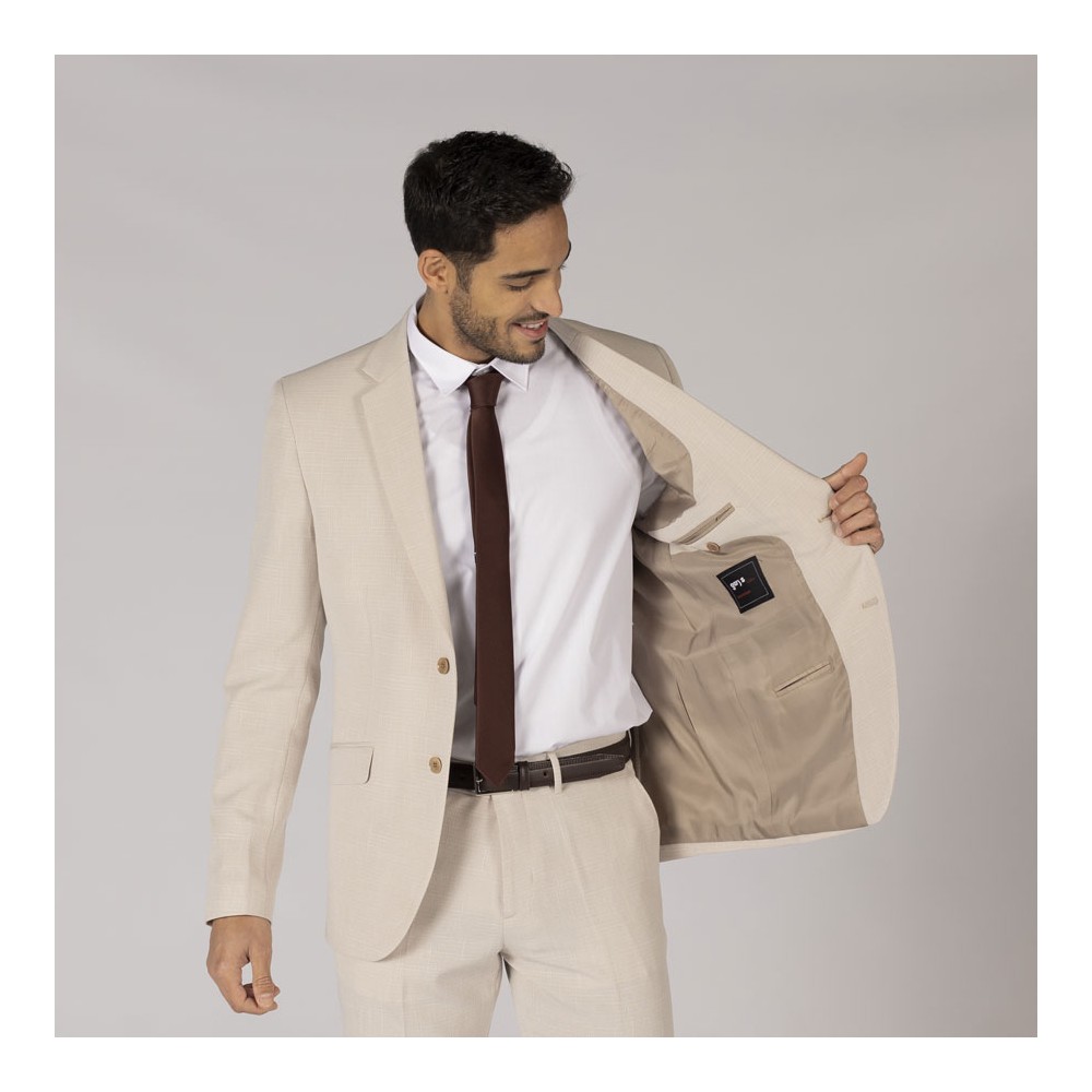 Americana laboral hombre XLINEN Garys 800024 beige