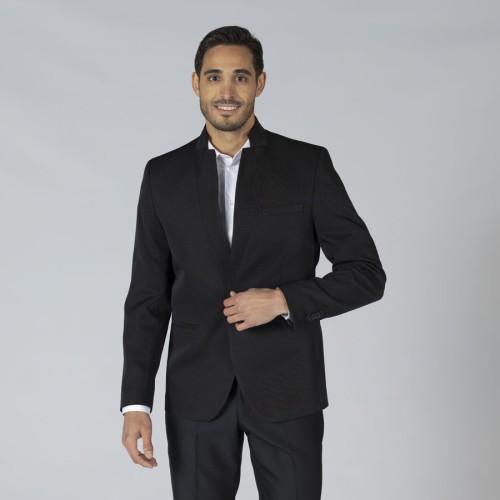 Americana laboral hombre solapa invertida Garys 800001 negro