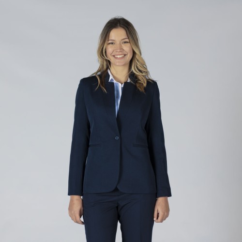 Americana laboral mujer solapa invertida Garys 800002 marino